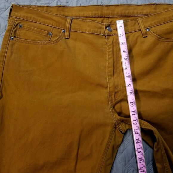Levis Jeans Mens 46X34 Brown 541 Straight Leg Dark Wash American Denim Casual - Picture 6 of 12